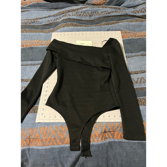 Women's Chelsea & Violet Bodysuit Size S Black - Picture 2 of 4